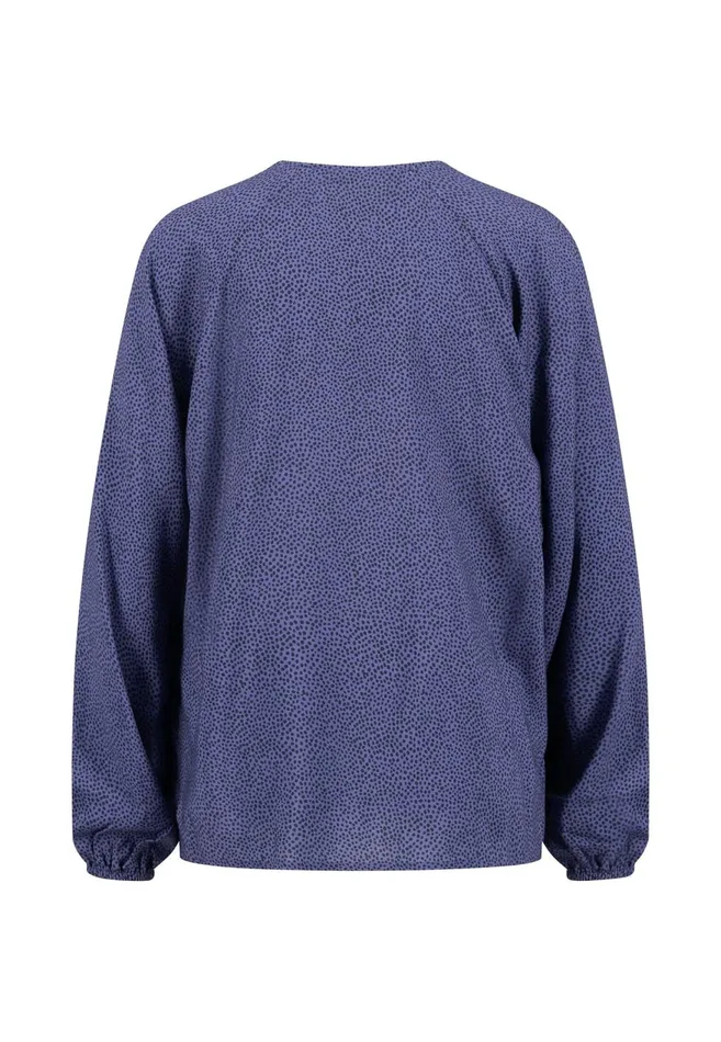 FYNCHHATTON Blouse With Subtle Dot Pattern Crimson Redblue Purpleash Women Blouses