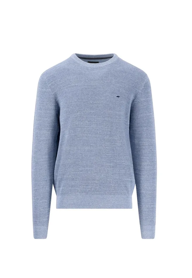 FYNCHHATTON Coarse Knitting Sweater With A Round Neckline Summer Breeze Men Sweater