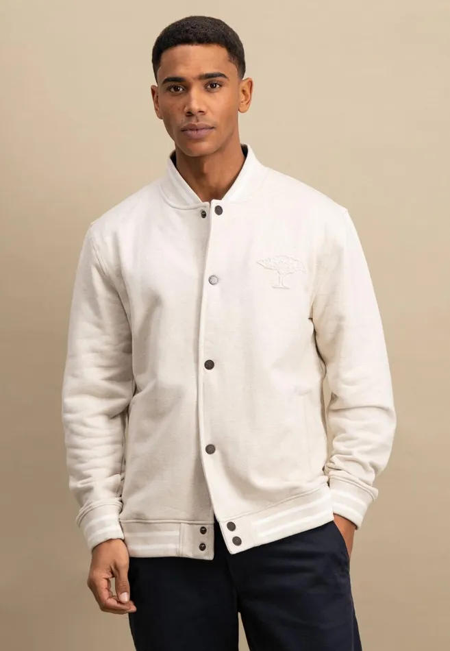 FYNCHHATTON College Jacket With Push Buttons Navynew Offwhite Men Cardigan
