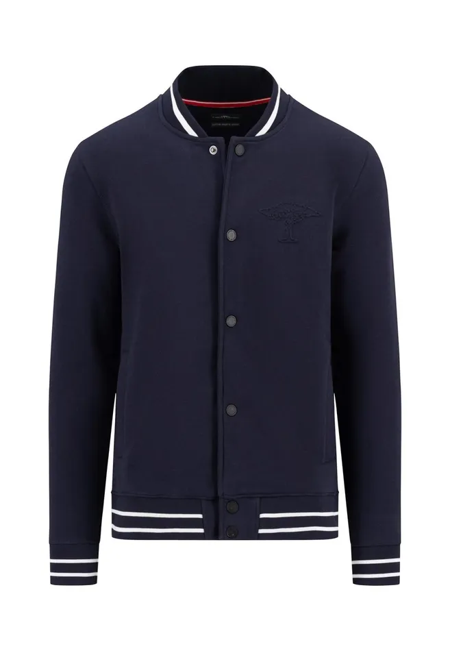 FYNCHHATTON College Jacket With Push Buttons Navynew Offwhite Men Cardigan