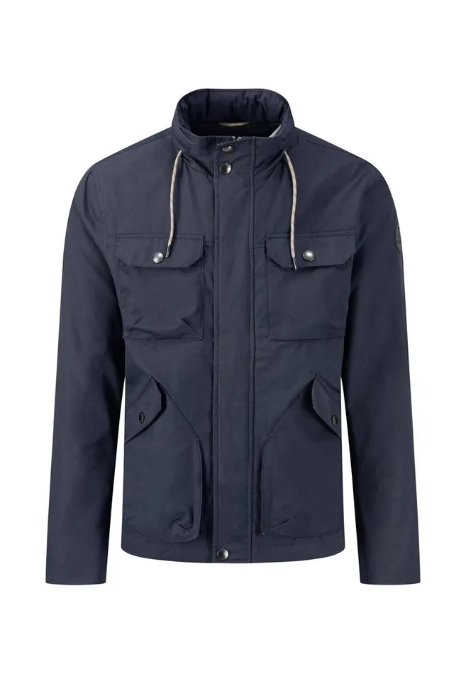 FYNCHHATTON Field Jacket With Removable Hood Dusty Olivedark Navy Men Sale FYNCHHATTON Field Jacket With Removable Hood Dusty Olivedark Navy Men Sale