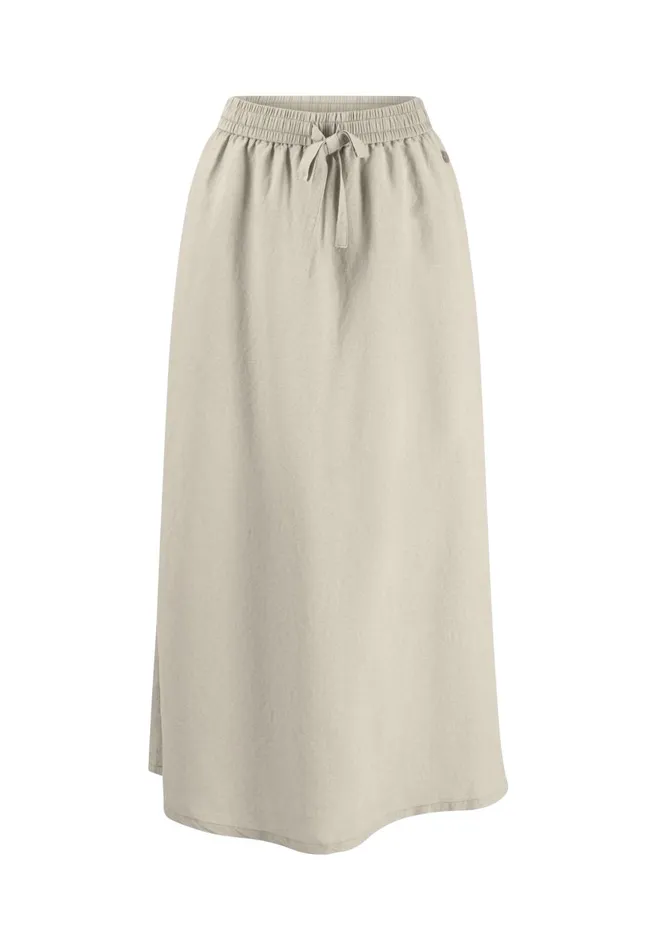 FYNCHHATTON Flowing Maxirock Made Of Linen Mix Sandlight Blue Women Skirts