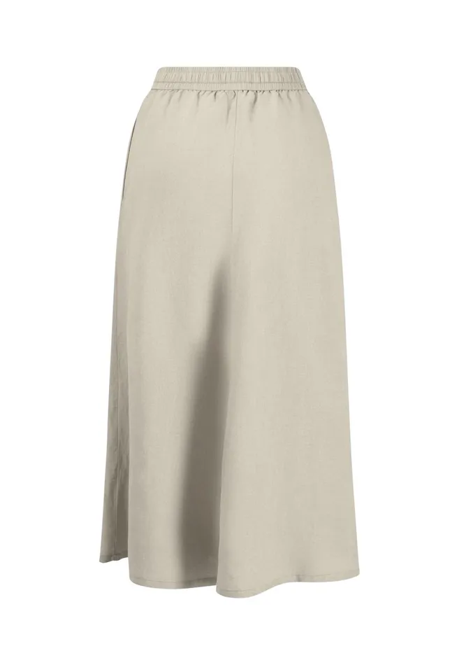 FYNCHHATTON Flowing Maxirock Made Of Linen Mix Sandlight Blue Women Skirts