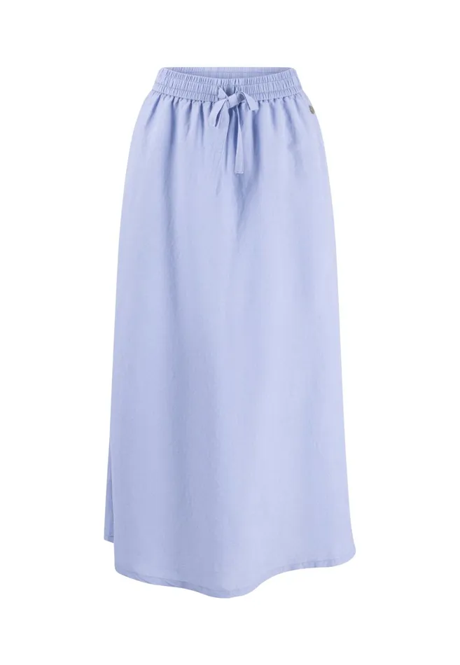 FYNCHHATTON Flowing Maxirock Made Of Linen Mix Sandlight Blue Women Skirts