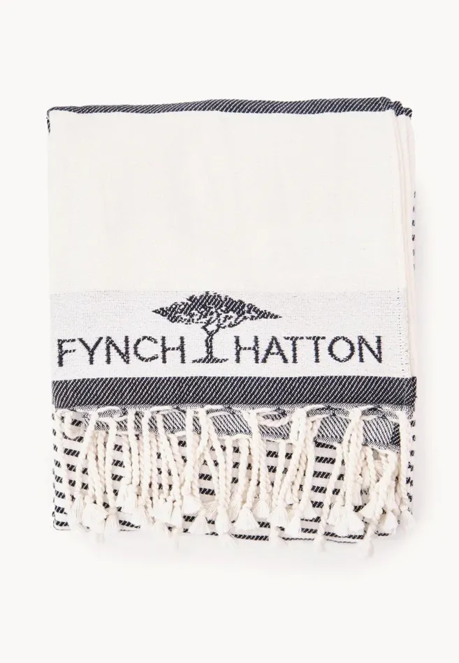 FYNCHHATTON Kitambaa Beach Towel Orchidsageblack Living Home Accessories