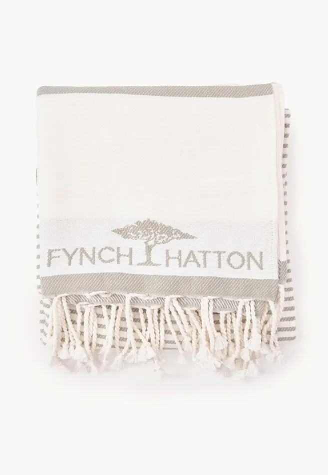 FYNCHHATTON Kitambaa Beach Towel Orchidsageblack Living Home Accessories