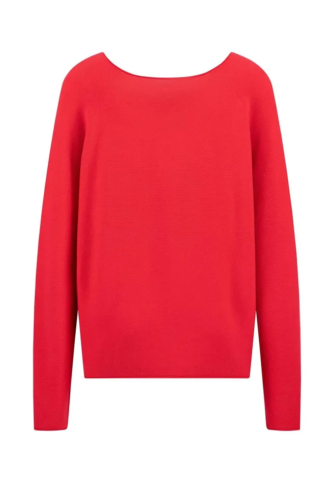 FYNCHHATTON Knitting Sweater With A Vneck Crimson Redmilkblue Purple Women Sweater