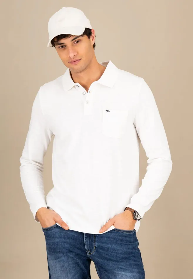 FYNCHHATTON Long Arm Polo Shirt Made Of Cotton New Offwhitenavypoppy Redstrong Blue Men Polo Shirt FYNCHHATTON Long Arm Polo Shirt Made Of Cotton New Offwhitenavypoppy Redstrong Blue Men Polo Shirt