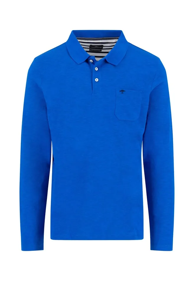 FYNCHHATTON Long Arm Polo Shirt Made Of Cotton New Offwhitenavypoppy Redstrong Blue Men Polo Shirt