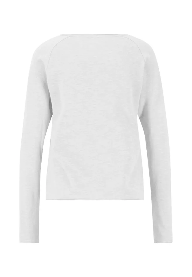 FYNCHHATTON Longsleeved Shirt Casual Fit Made Of The Finest Cotton Milkneon Papaya Women Sweatshirts