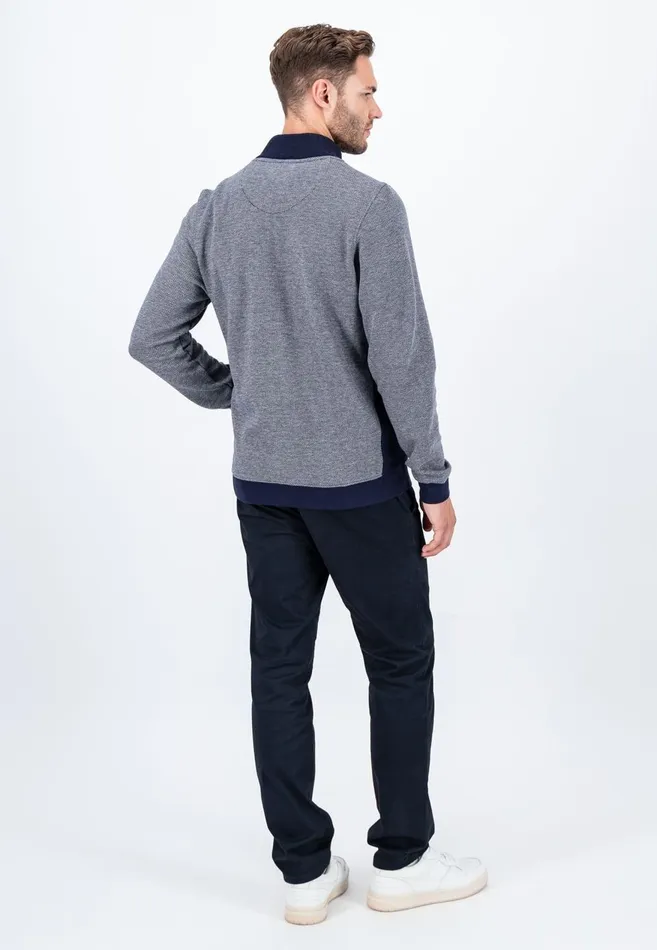 FYNCHHATTON Parting Jacket Made Of Cotton In Twocolor Look Navy Men Cardigan