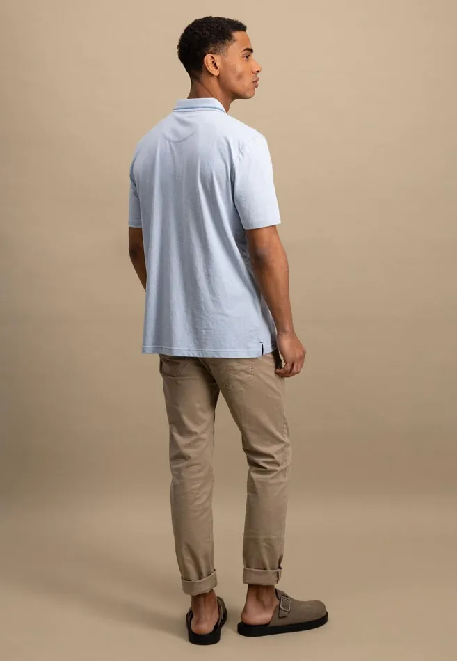 FYNCHHATTON Polo Shirt With A Subtle LogoTail Summer Breezenavystrong Blue Men Polo Shirt