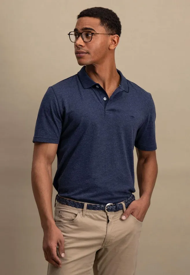 FYNCHHATTON Polo Shirt With A Subtle LogoTail Summer Breezenavystrong Blue Men Polo Shirt