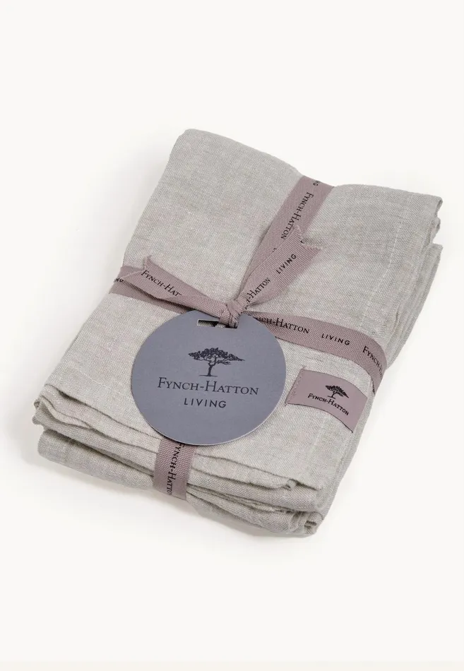 FYNCHHATTON Sandibe Napkins Set Of 4 Hot Pinkdove Blueblue Stripedelephant Graysage Living Kitchen Accessories