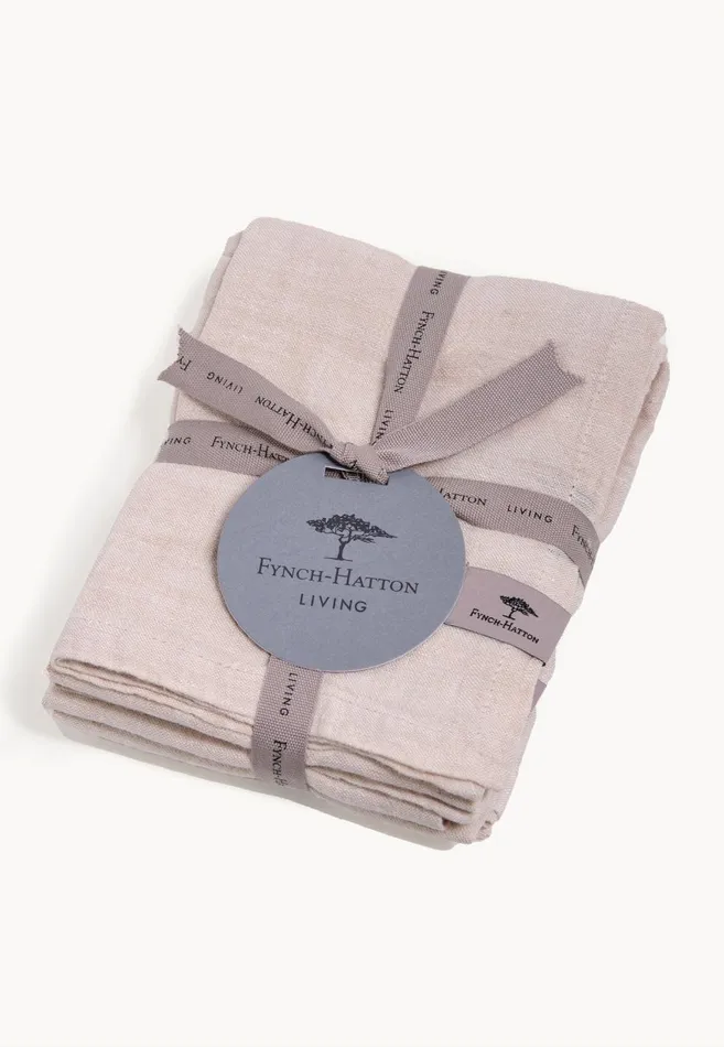 FYNCHHATTON Sandibe Napkins Set Of 4 Hot Pinkdove Blueblue Stripedelephant Graysage Living Kitchen Accessories