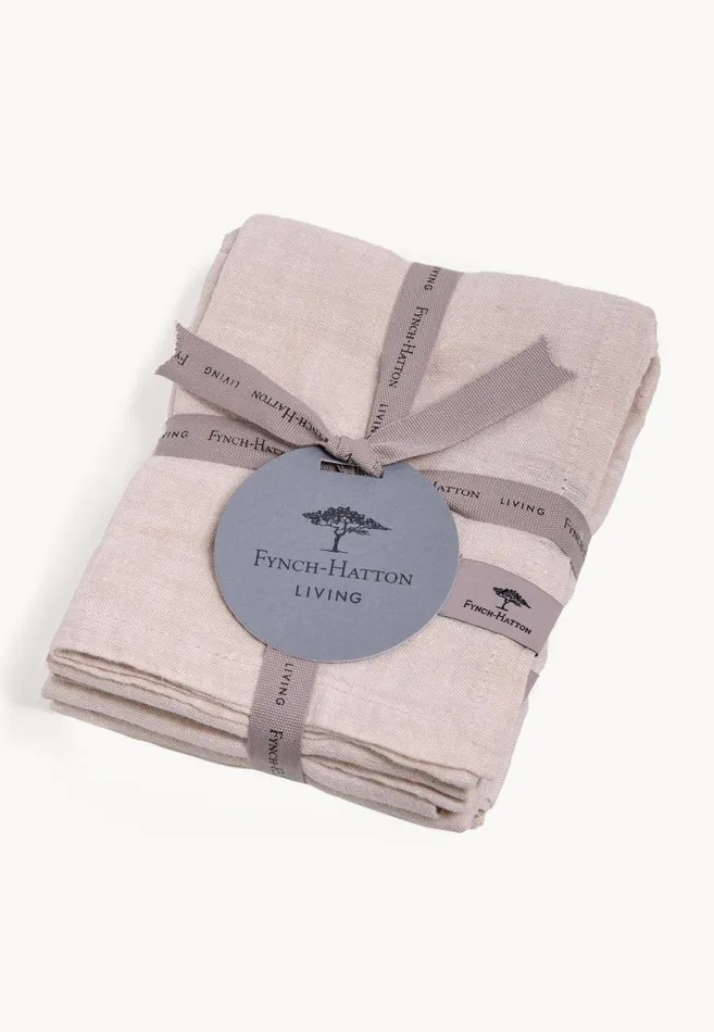 FYNCHHATTON Sandibe Napkins Set Of 4 Hot Pinkdove Blueblue Stripedelephant Graysage Living Kitchen Accessories