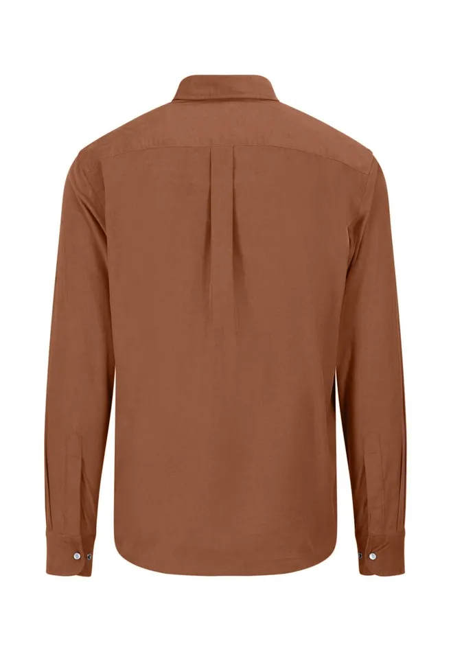 FYNCHHATTON Shirt Made Of Fine Cord With Push Buttons Navywinter Whitecloud Bluehazel Men Shirts