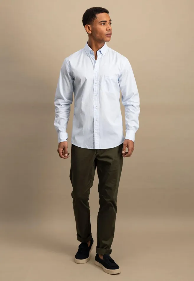 FYNCHHATTON Shirt With Buttondown Collar Summer Breezenavywhite Men Shirts