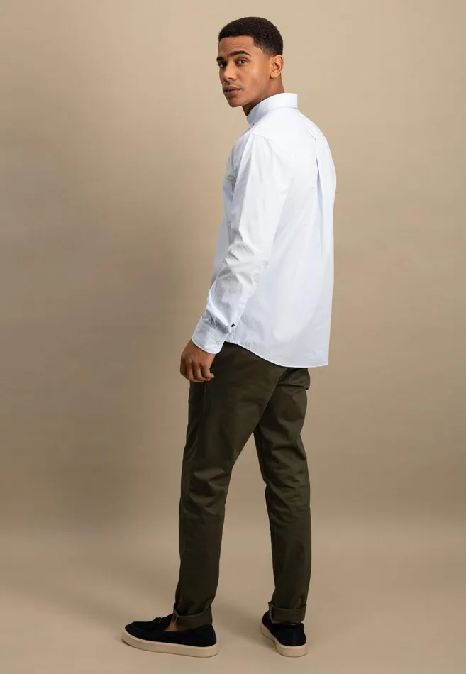 FYNCHHATTON Shirt With Buttondown Collar Summer Breezenavywhite Men Shirts