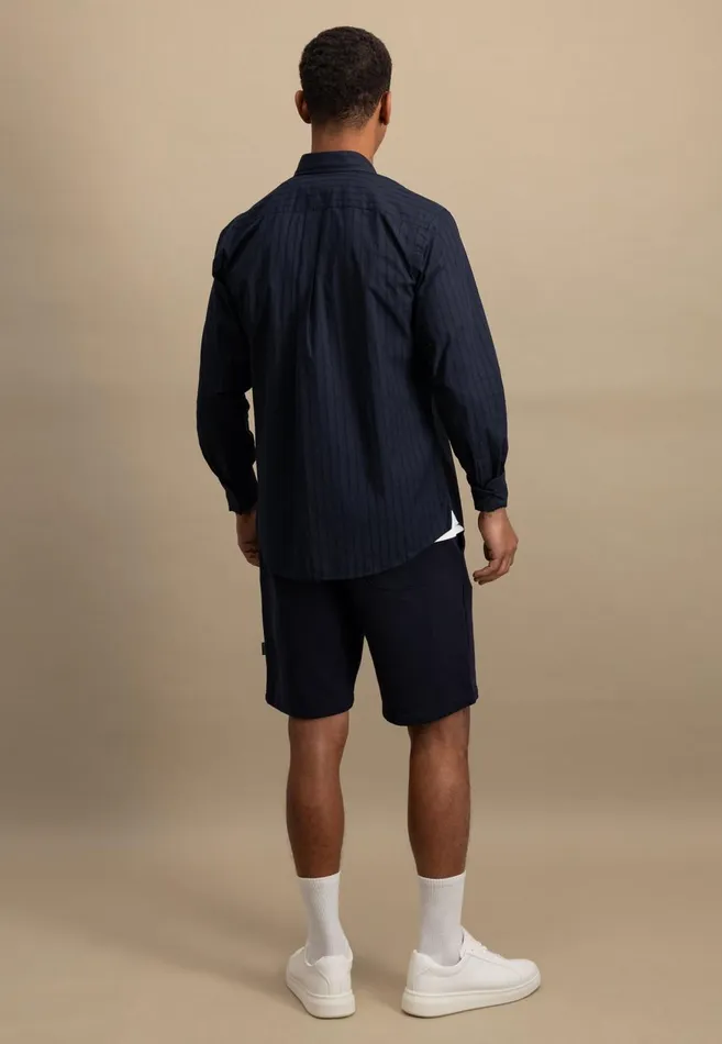 FYNCHHATTON Shirt With Buttondown Collar Summer Breezenavywhite Men Shirts