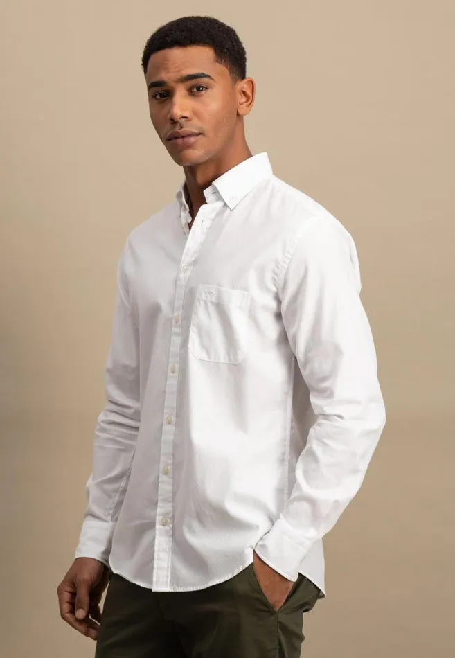 FYNCHHATTON Shirt With Buttondown Collar Summer Breezenavywhite Men Shirts