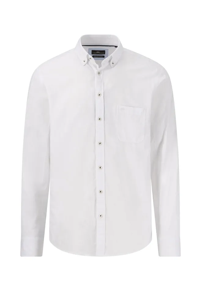 FYNCHHATTON Shirt With Buttondown Collar Summer Breezenavywhite Men Shirts