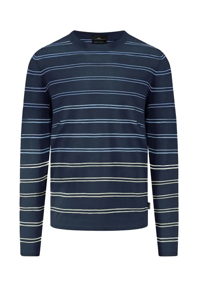 FYNCHHATTON Striped Cotton Linen Sweater Offwhitedusty Olivemidnight Men Sweater FYNCHHATTON Striped Cotton Linen Sweater Offwhitedusty Olivemidnight Men Sweater