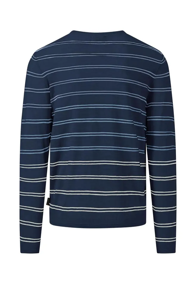 FYNCHHATTON Striped Cotton Linen Sweater Offwhitedusty Olivemidnight Men Sweater FYNCHHATTON Striped Cotton Linen Sweater Offwhitedusty Olivemidnight Men Sweater