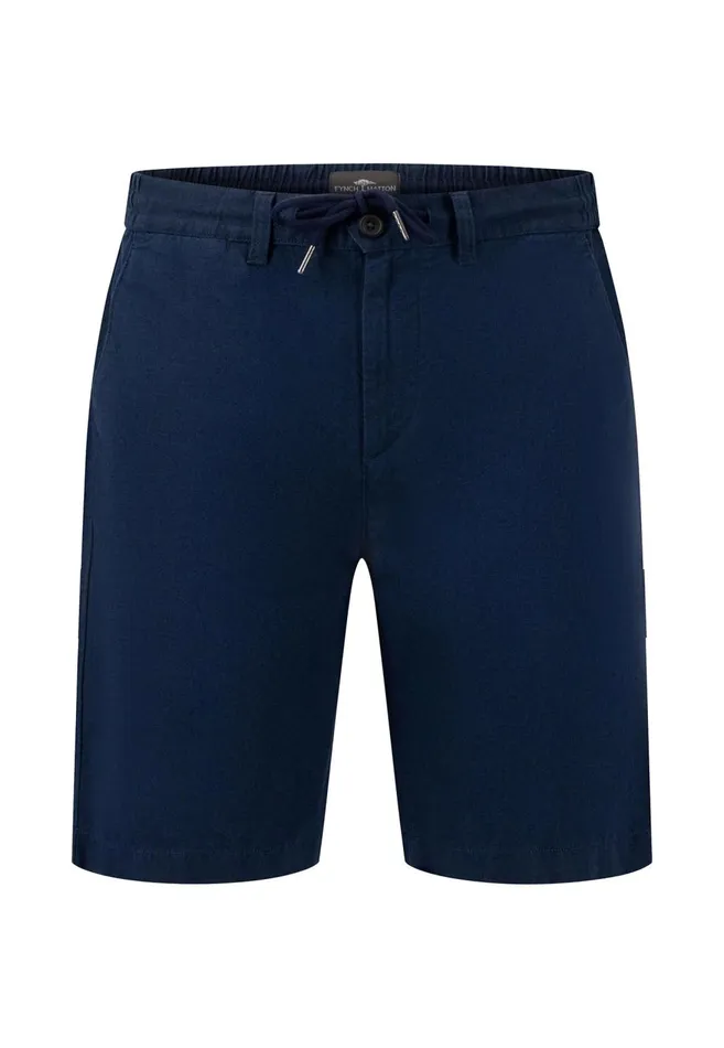 FYNCHHATTON Subtle Bermuda From Linen Mix Dark Navystonedusty Olive Men Shorts FYNCHHATTON Subtle Bermuda From Linen Mix Dark Navystonedusty Olive Men Shorts