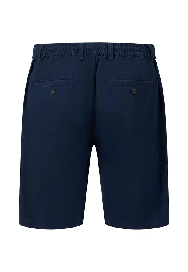 FYNCHHATTON Subtle Bermuda From Linen Mix Dark Navystonedusty Olive Men Shorts FYNCHHATTON Subtle Bermuda From Linen Mix Dark Navystonedusty Olive Men Shorts