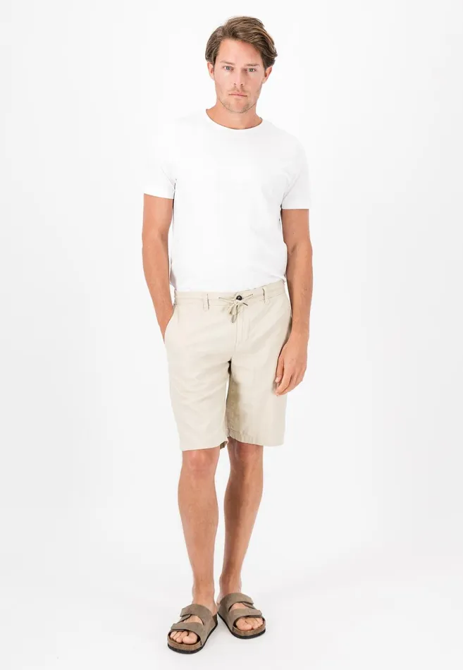 FYNCHHATTON Subtle Bermuda From Linen Mix Dark Navystonedusty Olive Men Shorts FYNCHHATTON Subtle Bermuda From Linen Mix Dark Navystonedusty Olive Men Shorts