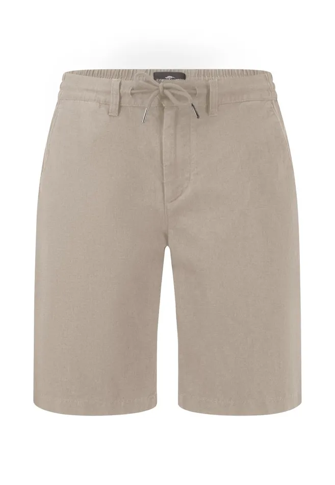 FYNCHHATTON Subtle Bermuda From Linen Mix Dark Navystonedusty Olive Men Shorts FYNCHHATTON Subtle Bermuda From Linen Mix Dark Navystonedusty Olive Men Shorts