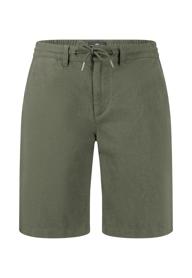 FYNCHHATTON Subtle Bermuda From Linen Mix Dark Navystonedusty Olive Men Shorts FYNCHHATTON Subtle Bermuda From Linen Mix Dark Navystonedusty Olive Men Shorts