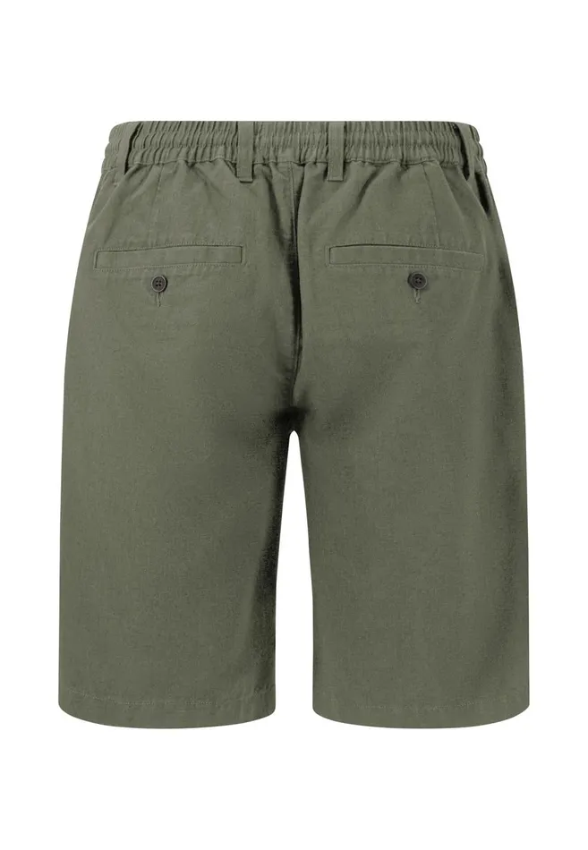 FYNCHHATTON Subtle Bermuda From Linen Mix Dark Navystonedusty Olive Men Shorts FYNCHHATTON Subtle Bermuda From Linen Mix Dark Navystonedusty Olive Men Shorts