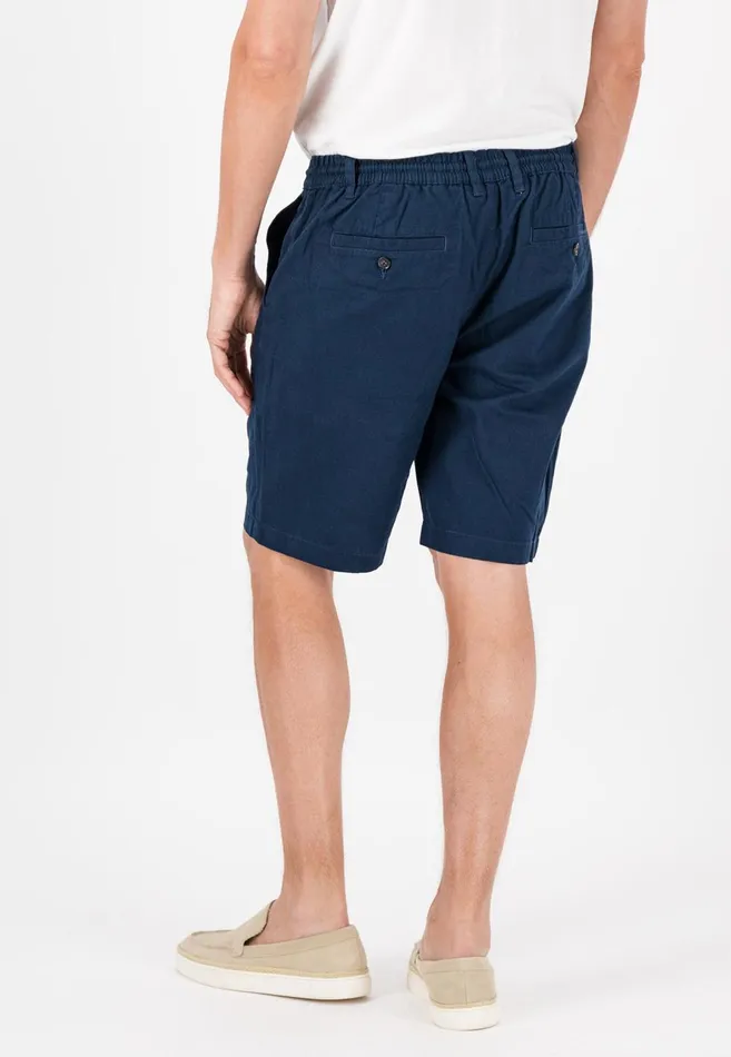 FYNCHHATTON Subtle Bermuda From Linen Mix Dark Navystonedusty Olive Men Shorts FYNCHHATTON Subtle Bermuda From Linen Mix Dark Navystonedusty Olive Men Shorts