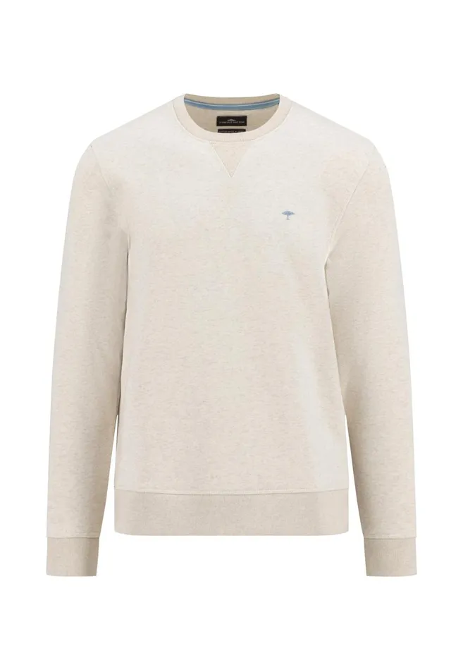 FYNCHHATTON Sweater With A Circular Neckline Poppy Rednew Offwhitenavy Men Sweater