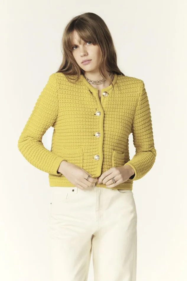 GaspardDecorative Knit Cardigan Clothing Baandsh Sweaters and Cardigans