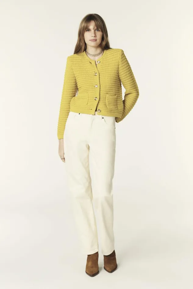 GaspardDecorative Knit Cardigan Clothing Baandsh Sweaters and Cardigans