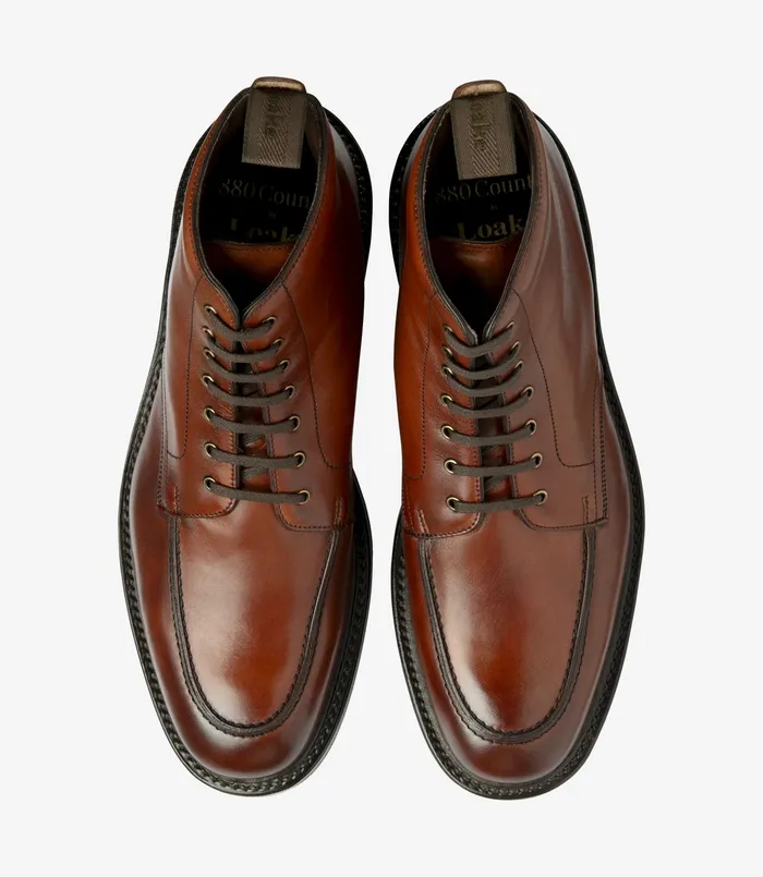 Gisbourne Seared Mahogany Men Boots Loake Gisbourne Seared Mahogany Men Boots Loake
