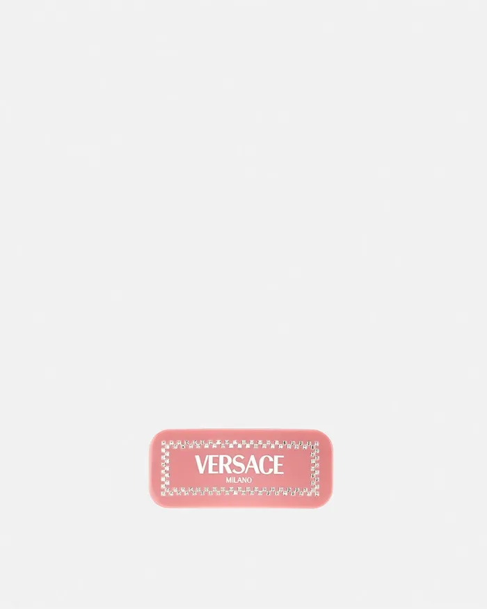 Hair Accessories Women Versace Left Crystal Milano Hair Clip Blackwhite