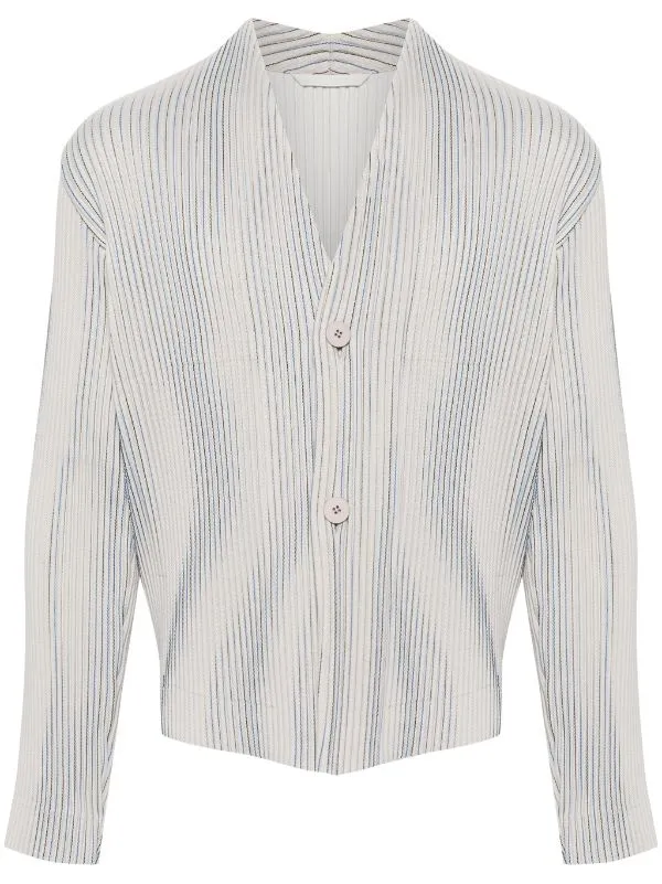 Henrik Vibskov Boutique AW23 Button Up Cardigan 8211 GreyBlackBlue Men Tops