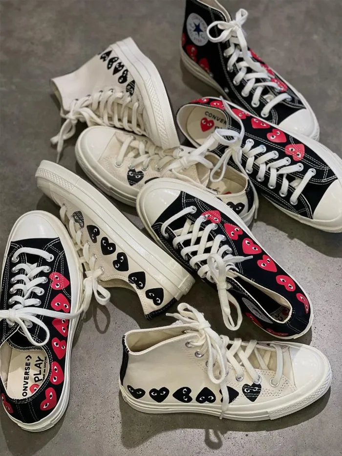 Henrik Vibskov Boutique Converse High 039Chuck Taylor039 Sneakers Multi Heart 8211 Black Men Sneakers