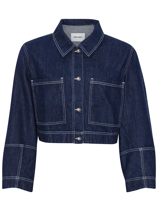 Henrik Vibskov Boutique Dusk Denim Jacket 8211 Navy Denim Women Jackets and Coats Henrik Vibskov Boutique Dusk Denim Jacket 8211 Navy Denim Women Jackets and Coats