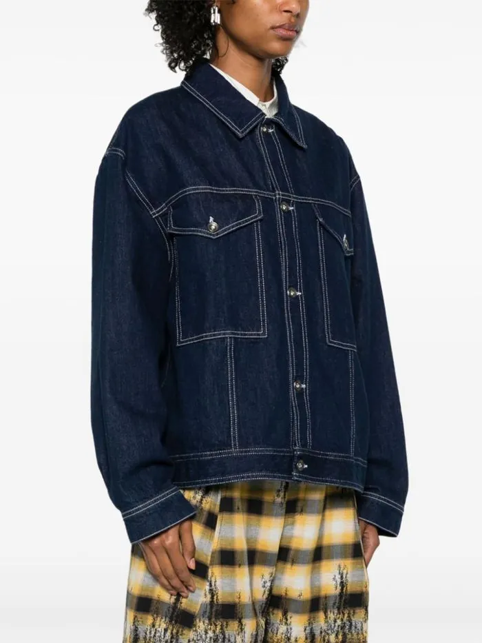 Henrik Vibskov Boutique Dusk Denim Jacket 8211 Navy Denim Women Jackets and Coats
