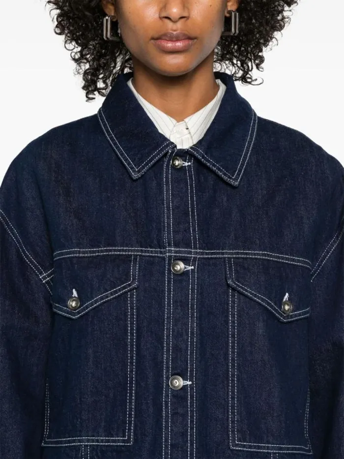 Henrik Vibskov Boutique Dusk Denim Jacket 8211 Navy Denim Women Jackets and Coats
