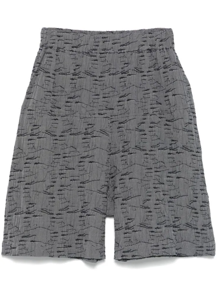 Henrik Vibskov Boutique Eclipse Shorts 8211 Grey Outline Fingers Men Shorts