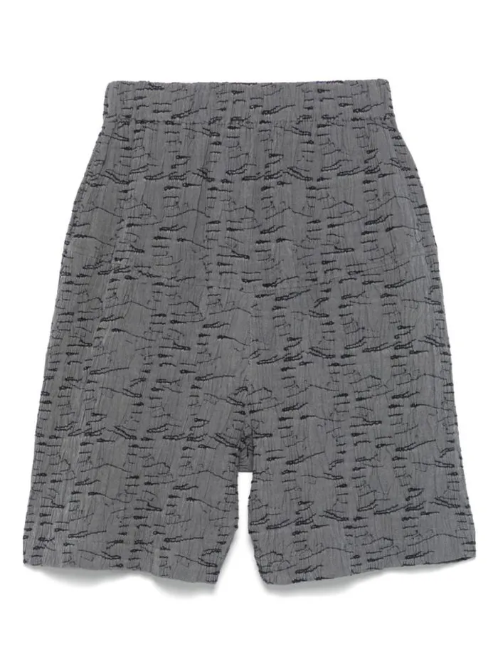 Henrik Vibskov Boutique Eclipse Shorts 8211 Grey Outline Fingers Men Shorts