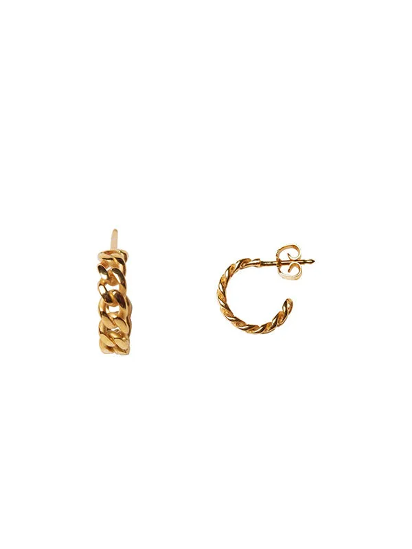 Henrik Vibskov Boutique Elsa Chain Hoop Medium In Gold 8211 A Piece Women Earrings Henrik Vibskov Boutique Elsa Chain Hoop Medium In Gold 8211 A Piece Women Earrings
