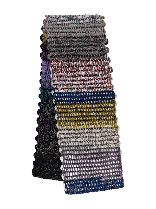 Henrik Vibskov Boutique Ender Scarf 8211 BlackMulti Men Knitwear