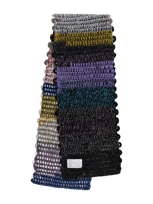 Henrik Vibskov Boutique Ender Scarf 8211 BlackMulti Men Knitwear